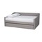 Baxton Studio Haylie Light Grey Full Size Daybed with Roll-Out Trundle Bed 158-9674 - alternate 1